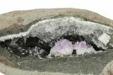 Amethyst Crystals and Chabazite in Basalt - India #220177-1